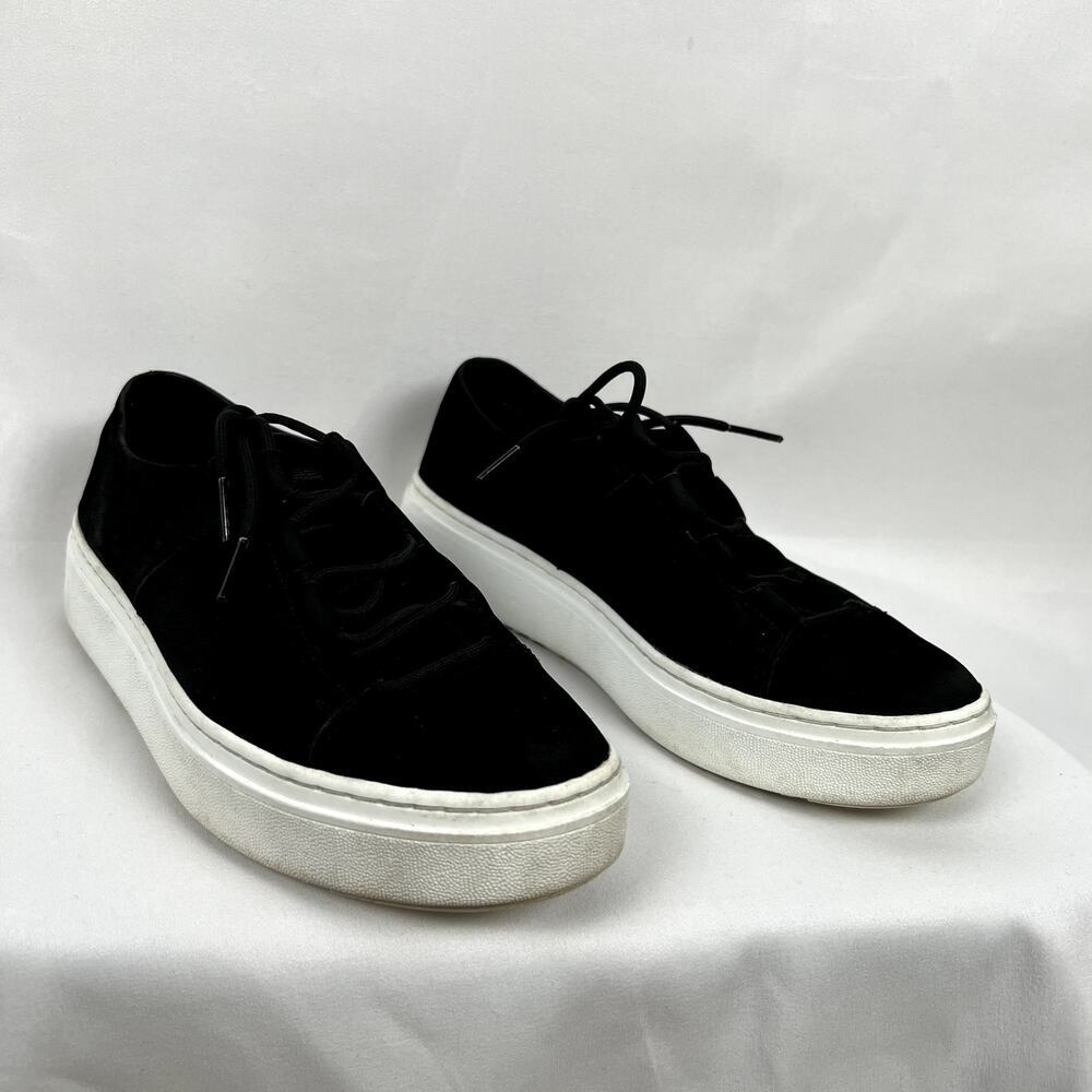 Eileen Fisher Black Suede Sneakers Casual Comfortable Everyday Quiet Luxury 8.5